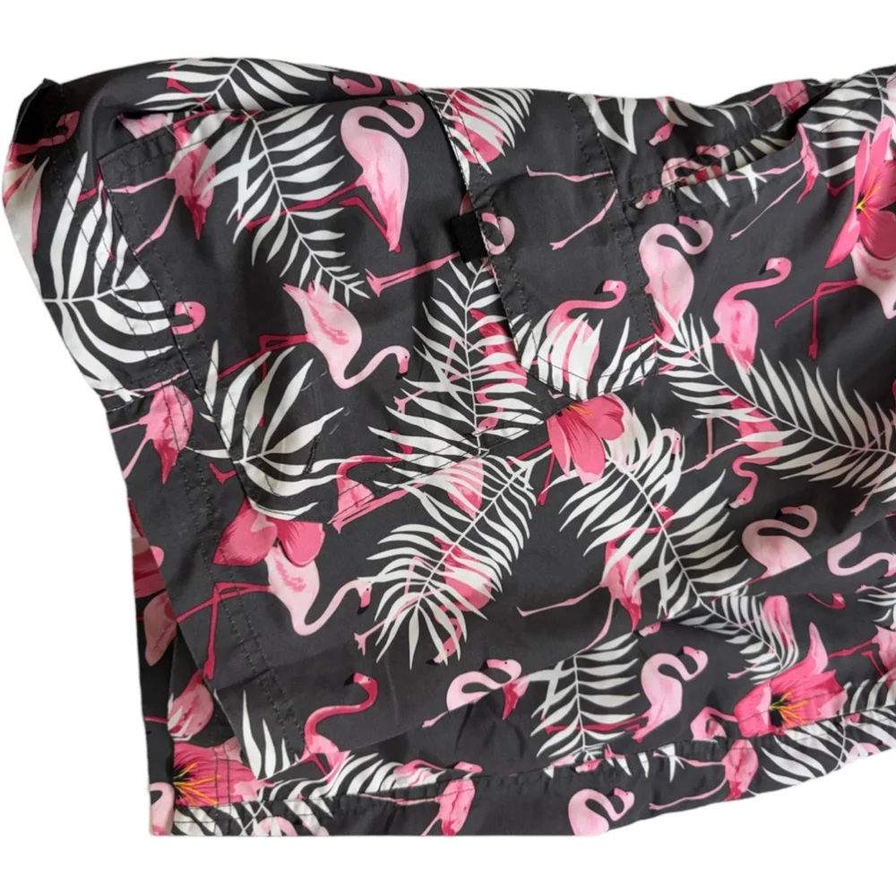 NBN Gear size small mens swim trunks flamingo